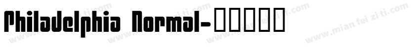 Philadelphia Normal字体转换